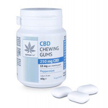 Cannaline 250 mg CBD Peppermint Жувальна гумка &ndash; 25 pcs x 10 mg cannaline-250-mg-cbd-peppermint-zhuvalna-humka-25-pcs-x-10-mg фото