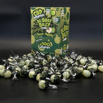 Bubbly Billy Buds 10mg CBD Sour Apple Lollipops 1шт bubbly-billy-buds-10mg-cbd-sour-apple-lollipops фото