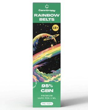 Інгалятор CBN 95%  Rainbow Belts 1 мл - Одноразовий  /inhaliator-cbn-95-rainbow-belts фото