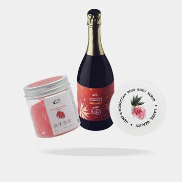 Набір конопляний подарунковий Rose gift-box-7 фото