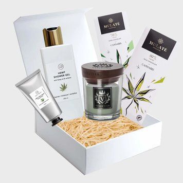 Подарунковий конопляний бокс Estetic gift-box-8 фото