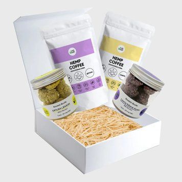 Подарунковий конопляний бокс Decaf gift-box-10 фото