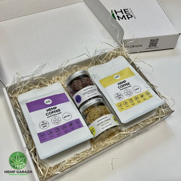 Подарунковий конопляний бокс Decaf gift-box-10 фото