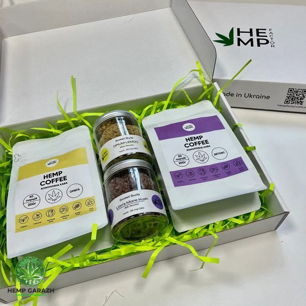 Подарунковий конопляний бокс Decaf gift-box-10 фото