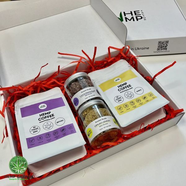 Подарунковий конопляний бокс Decaf gift-box-10 фото