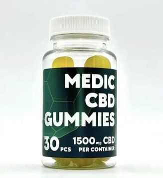 🌿 Желейні цукерки ПОШТУЧНО КБД Medic CBD 50мг  Apple & Lemon  НФ-000153901 фото