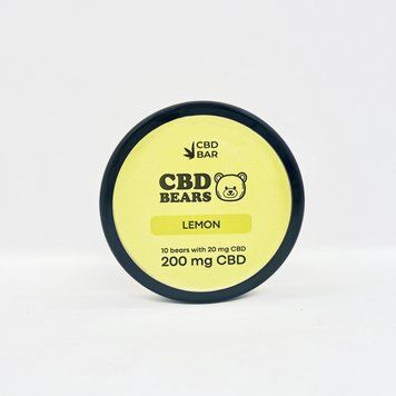 Желейні CBD ведмедики зі смаком лимона 16г 200мг CBD Vegan cbd-lemonbears-mini фото