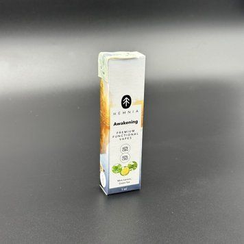 CBG+CBD Інгалятор Awakening, лимон, м&rsquo;ята, зелений чай, 1 мл veip-awakening-60-cbg-40-cbd фото